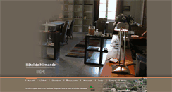 Desktop Screenshot of hotelmirmande.fr