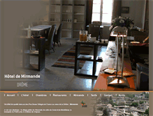 Tablet Screenshot of hotelmirmande.fr